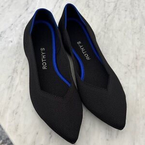 Rothy's Black Pointed Flats